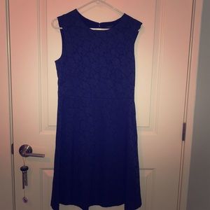 Anne Taylor blue flowered dress